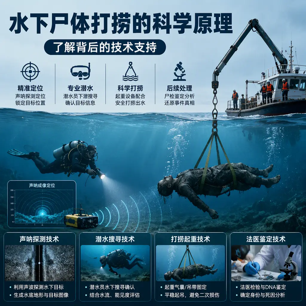 澄海水下尸体打捞的科学原理，了解背后的技术支持